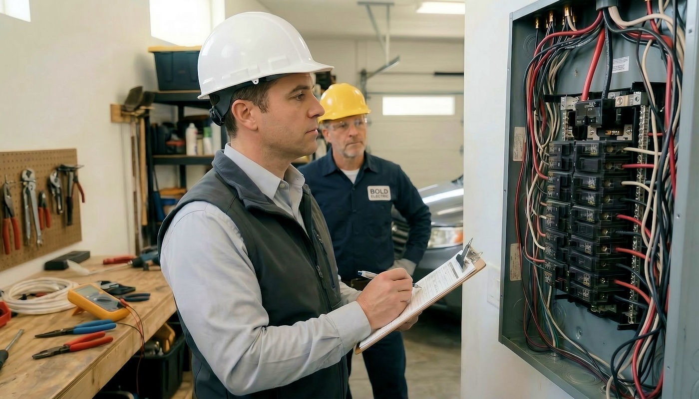BOLD Electric handles permits and coordinates required inspections to ensure all electrical work meets local codes and passes approval.