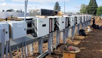 Commercial solar inverter rack installation converting photovoltaic DC power to AC power - Bold Electric